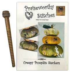 Creepy Pumpkin Stackers from Praiseworthy Stitches - click for more