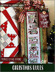 Christmas Rules from Primrose Cottage Stitches - click for more