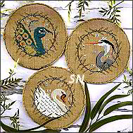 Elegant Birds Trio by Puntini - click to see more