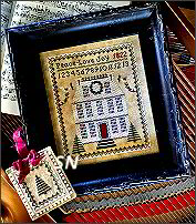 Home for Christmas from Samplers Not Forgotten - click to see more