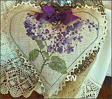 Lilac Heart Kit from Samplers Not Forgotten - click to see more