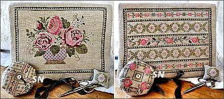 Peony Pocket and Accessories Set from Samplers Not Forgotten - click to see more