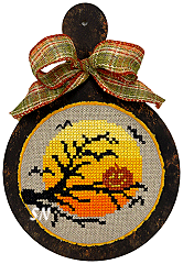 A Halloween Moon, our August 2025 Secret Needle Night Kit - click to see more