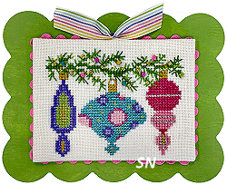 Holiday Baubles, our October 2026 Secret Needle Night Kit - click to see more