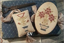 Mary's Garden Needle Book & Fob from Stacy Nash -- click to see more -- click to see more