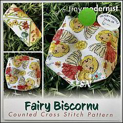 Tiny Modernist - Fairy Biscornu - click for more