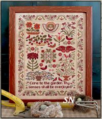 Come Into The Garden in cross stitch from Teresa Kogut -- click to see more