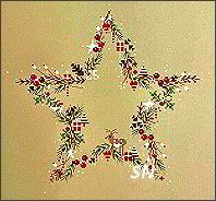 #2511 Christmas Garland Star from Une Croix, le temps d' un The' height=