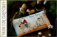 CS196 Snow for Christmas Chart from With Thy Needle & Thread - click for more